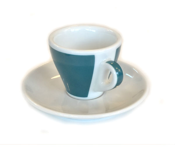 "TORINO" Espresso Cups 70ml - green (teal)